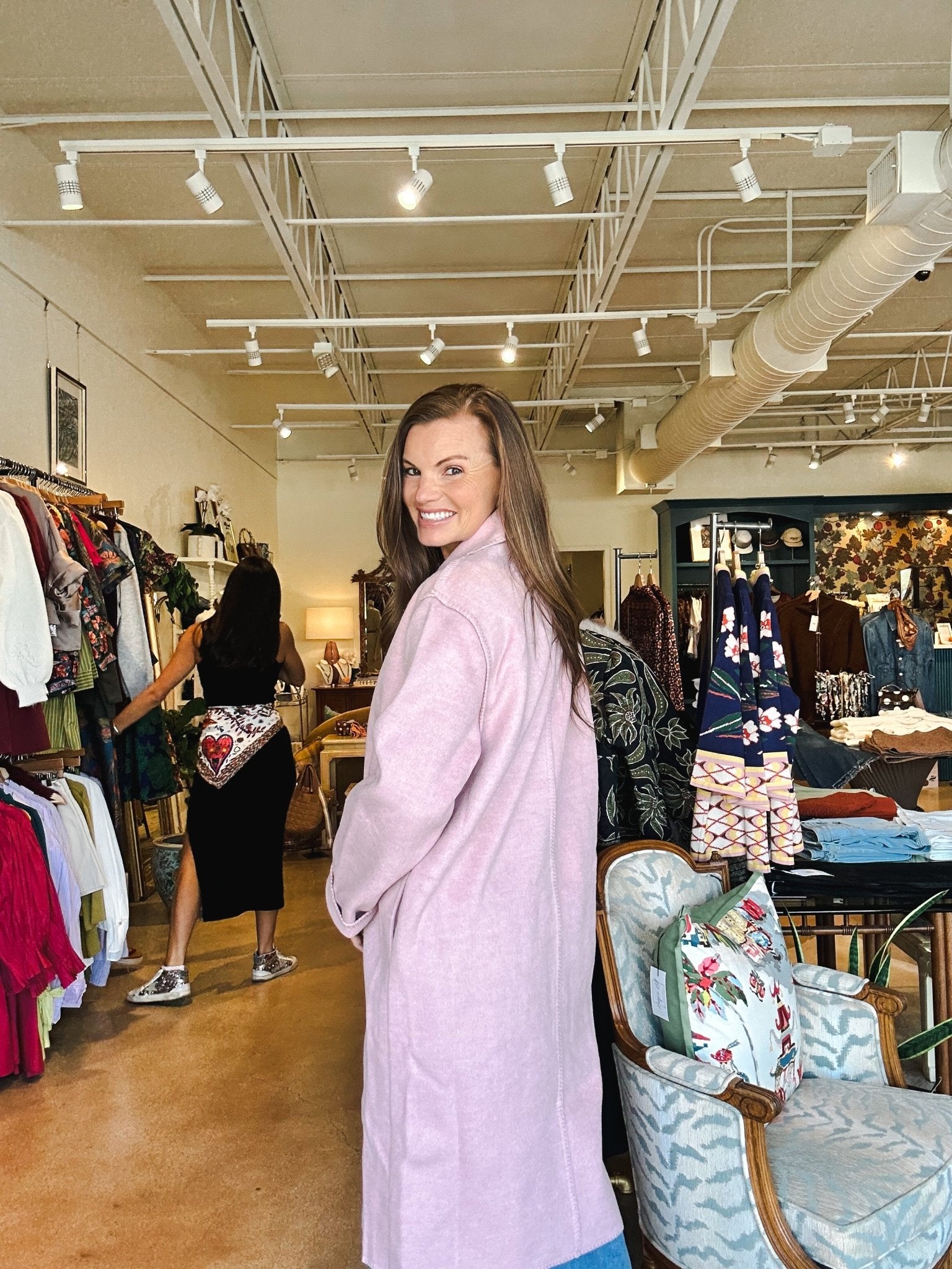 Isla Oversized Trench Coat - Pink - Elle Maxine