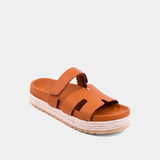 Izzy Platform Sandals - Camel - Elle Maxine