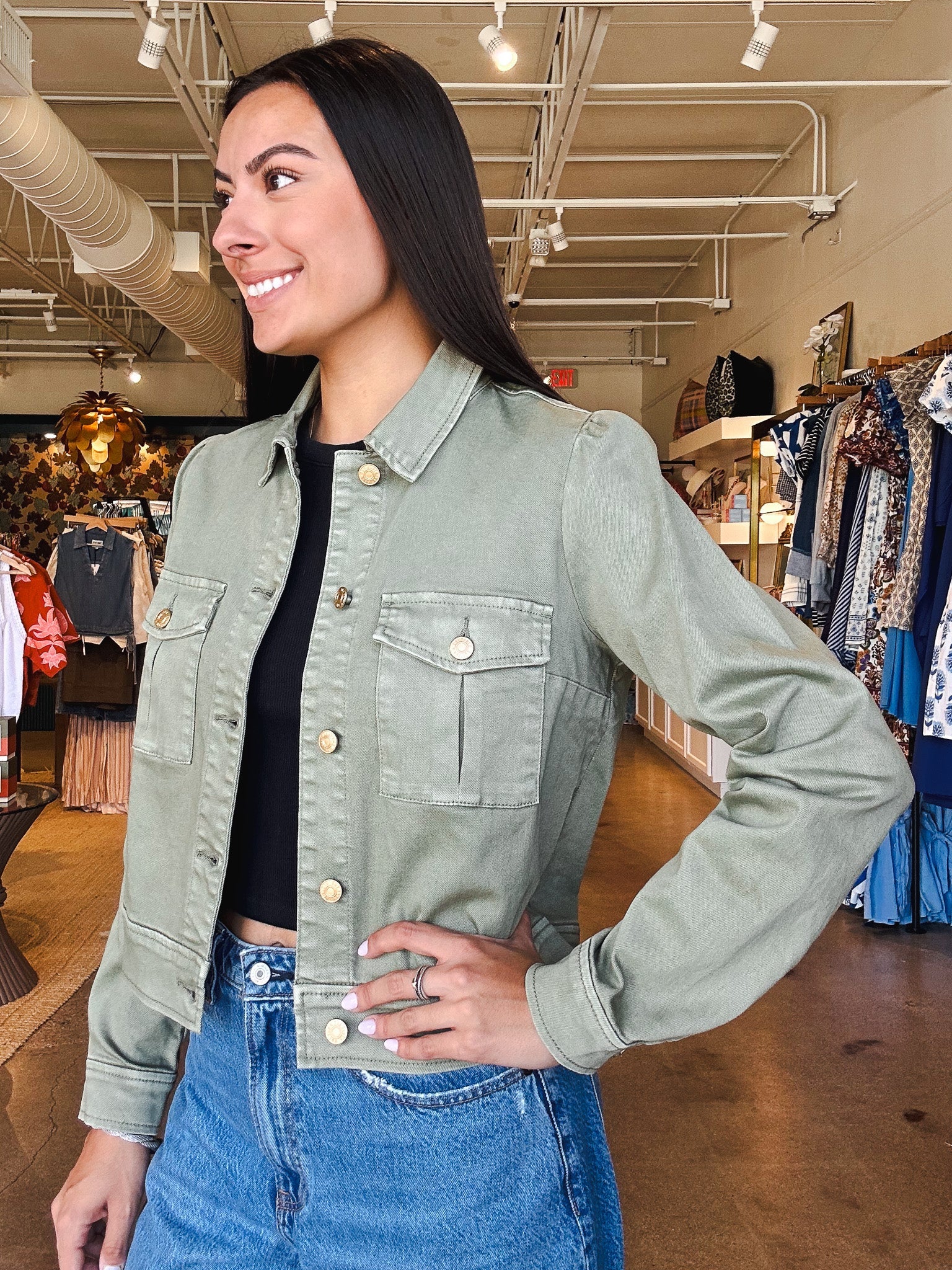 Jocelyn Trucker Jacket - Elle Maxine