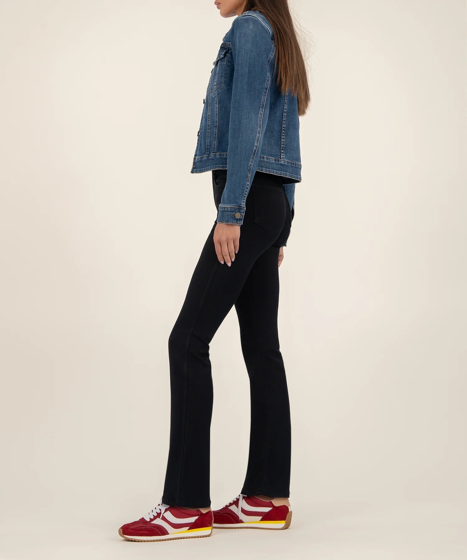 Julia Crop Denim Jacket - Elle Maxine