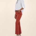 Kelsey Flare Jeans - Paprika - Elle Maxine