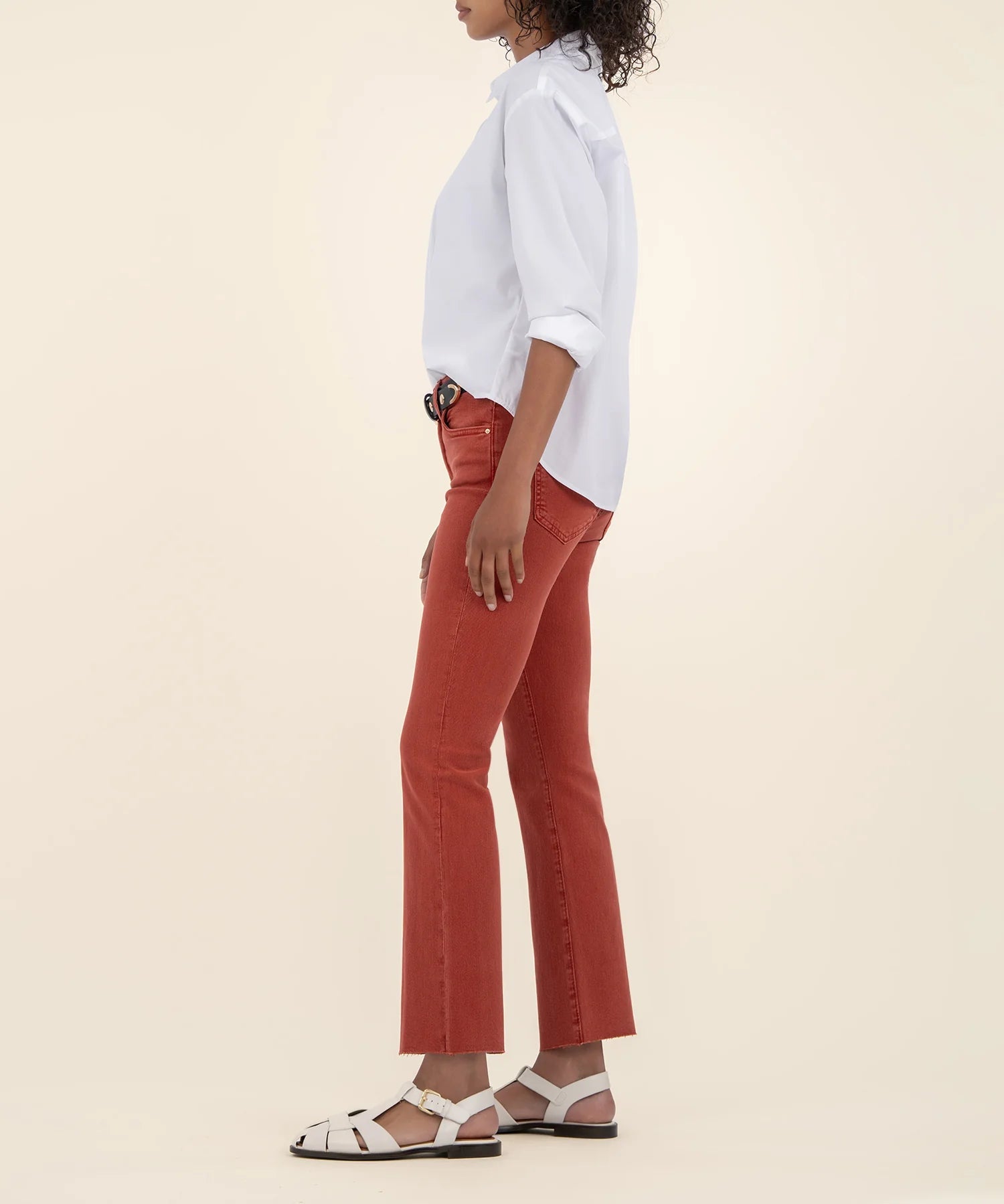 Kelsey Flare Jeans - Paprika - Elle Maxine