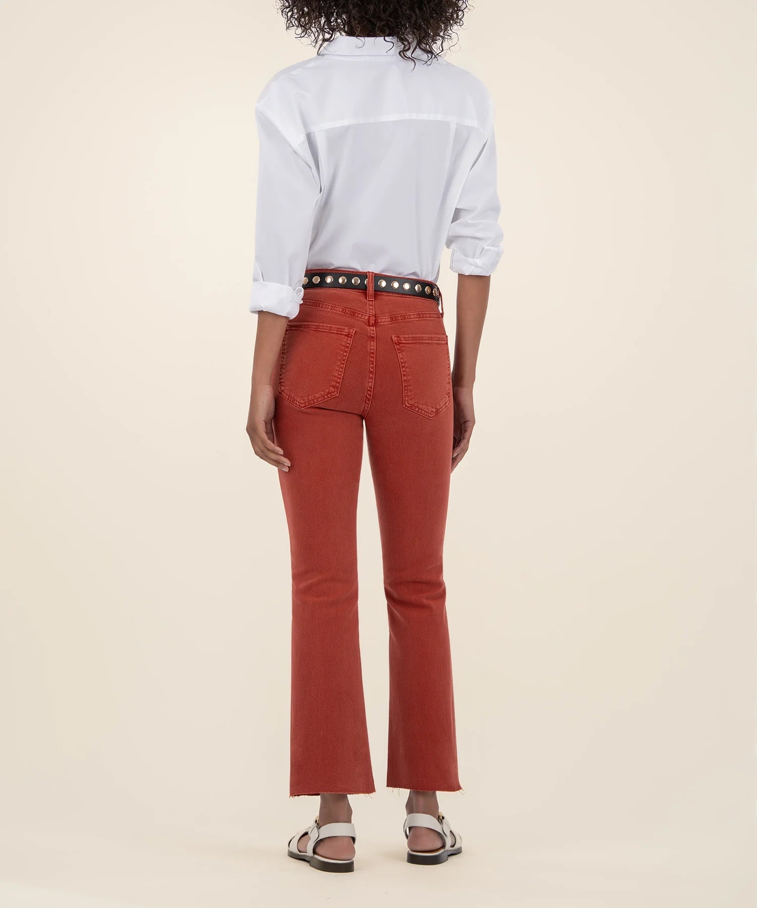 Kelsey Flare Jeans - Paprika - Elle Maxine