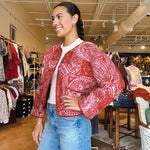 Lance Quilted Jacket - Terracotta - Elle Maxine