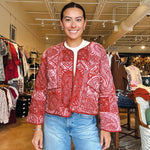 Lance Quilted Jacket - Terracotta - Elle Maxine