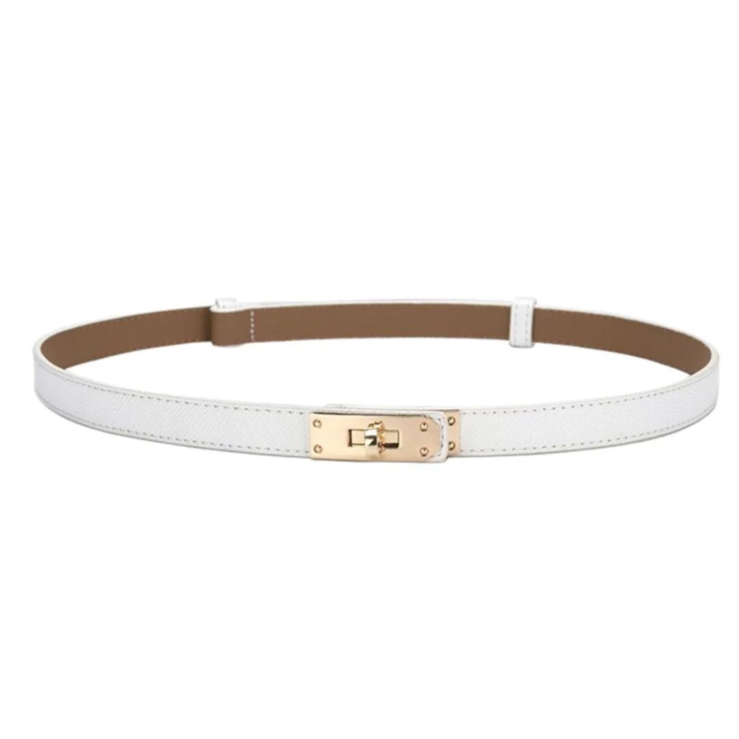 Latch Belt - White - Elle Maxine