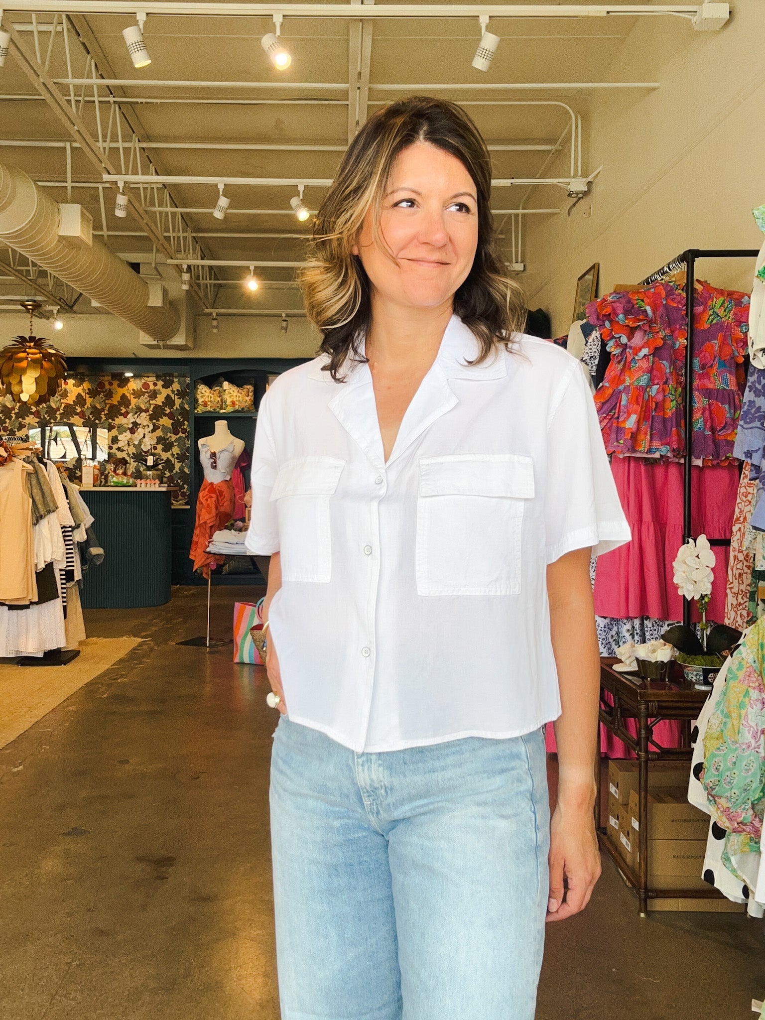 Lenora Top - White - Elle Maxine