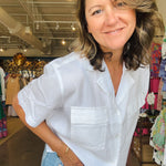 Lenora Top - White - Elle Maxine