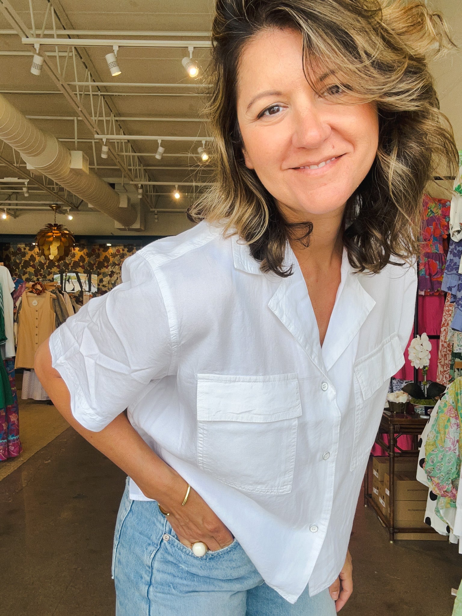 Lenora Top - White - Elle Maxine