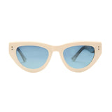 Lola Sunglasses - Coconut/Blue - Elle Maxine