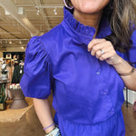 Mackenie Ruffle Neck Romper - Elle Maxine