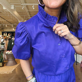 Mackenie Ruffle Neck Romper - Elle Maxine