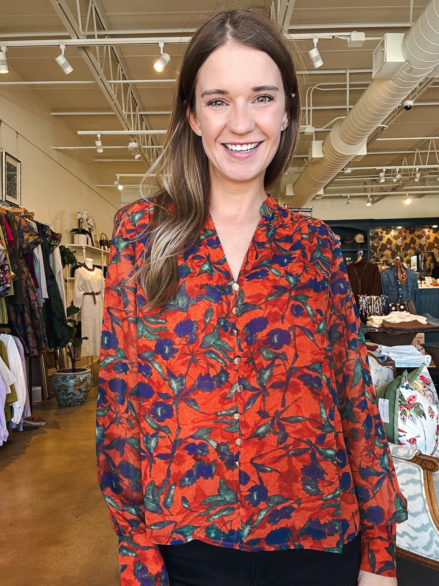 Marigold Button Down Blouse - Elle Maxine