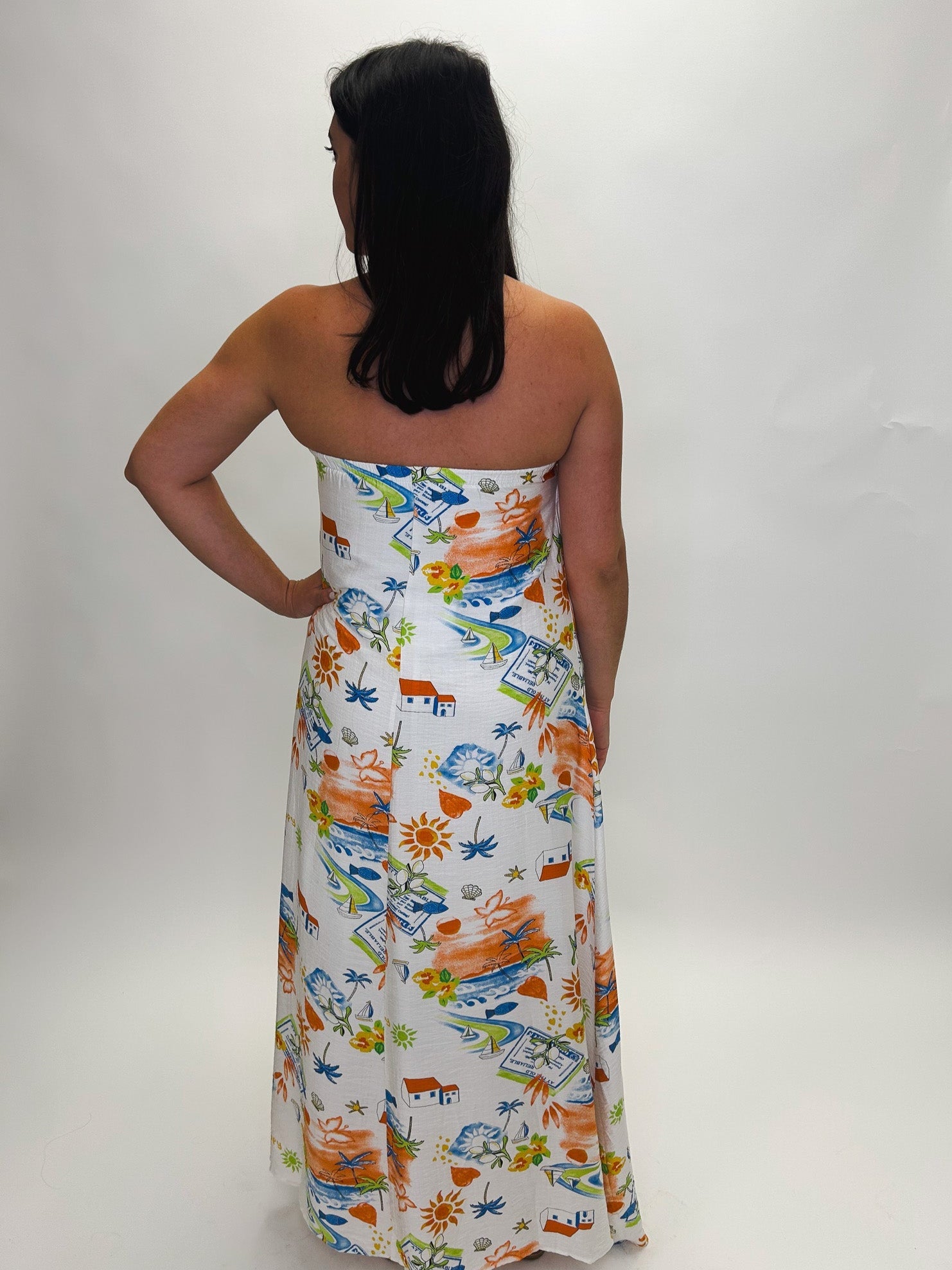 Mediterranean Daydream Maxi Dress - Elle Maxine