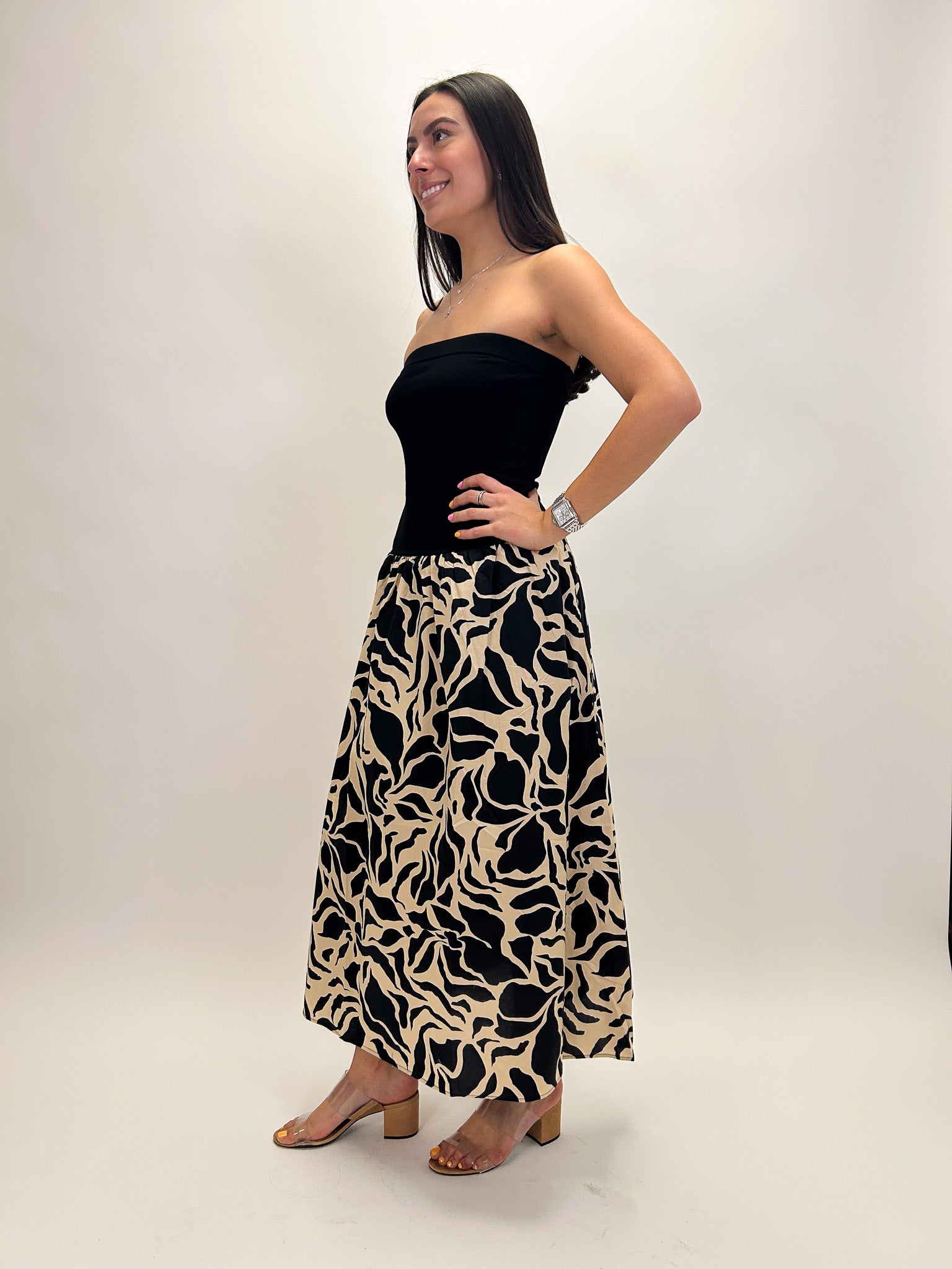 Meet Me At Sea Midi Dress - Elle Maxine