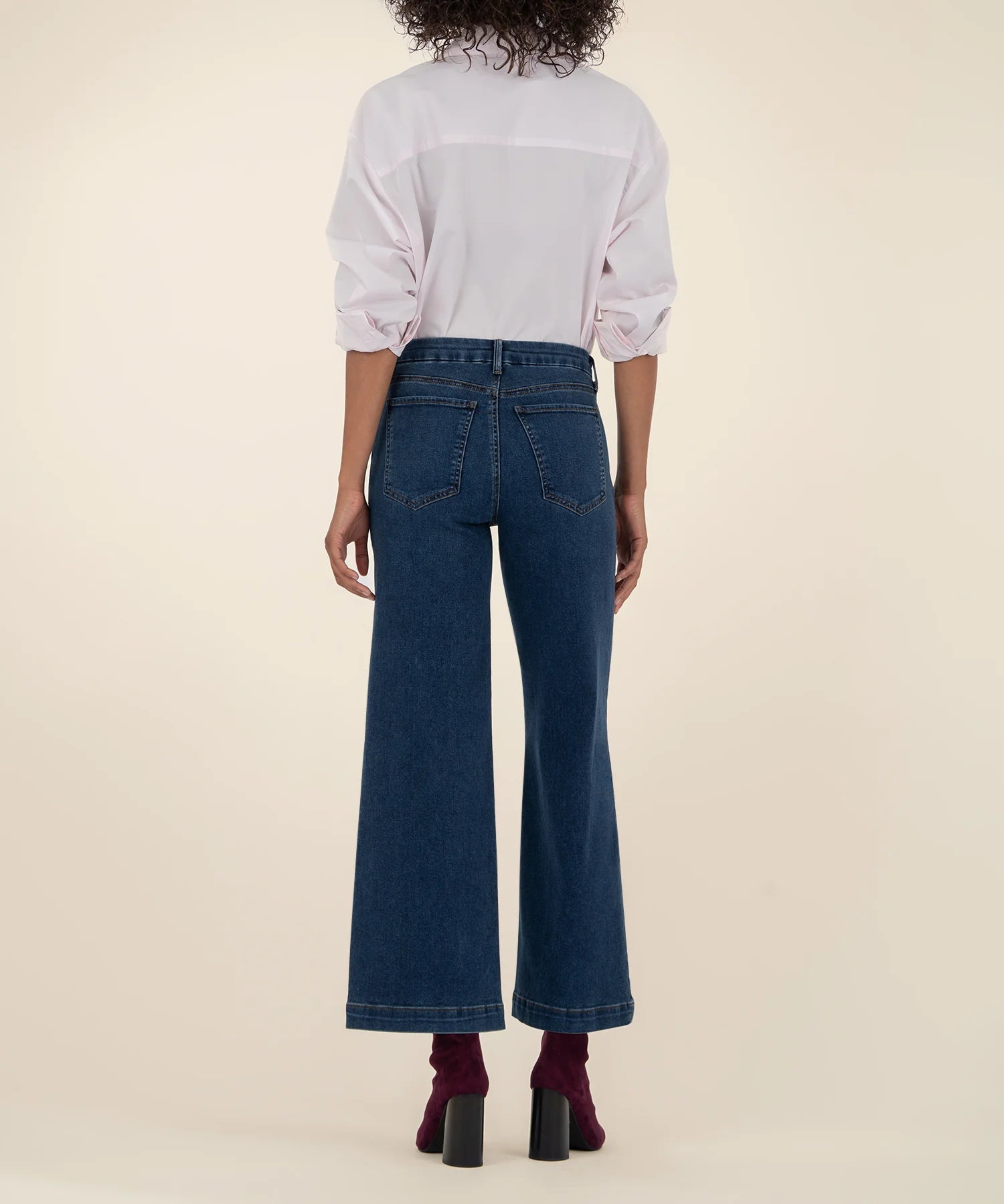 Meg Wide Leg Jeans - Align Seam - Elle Maxine