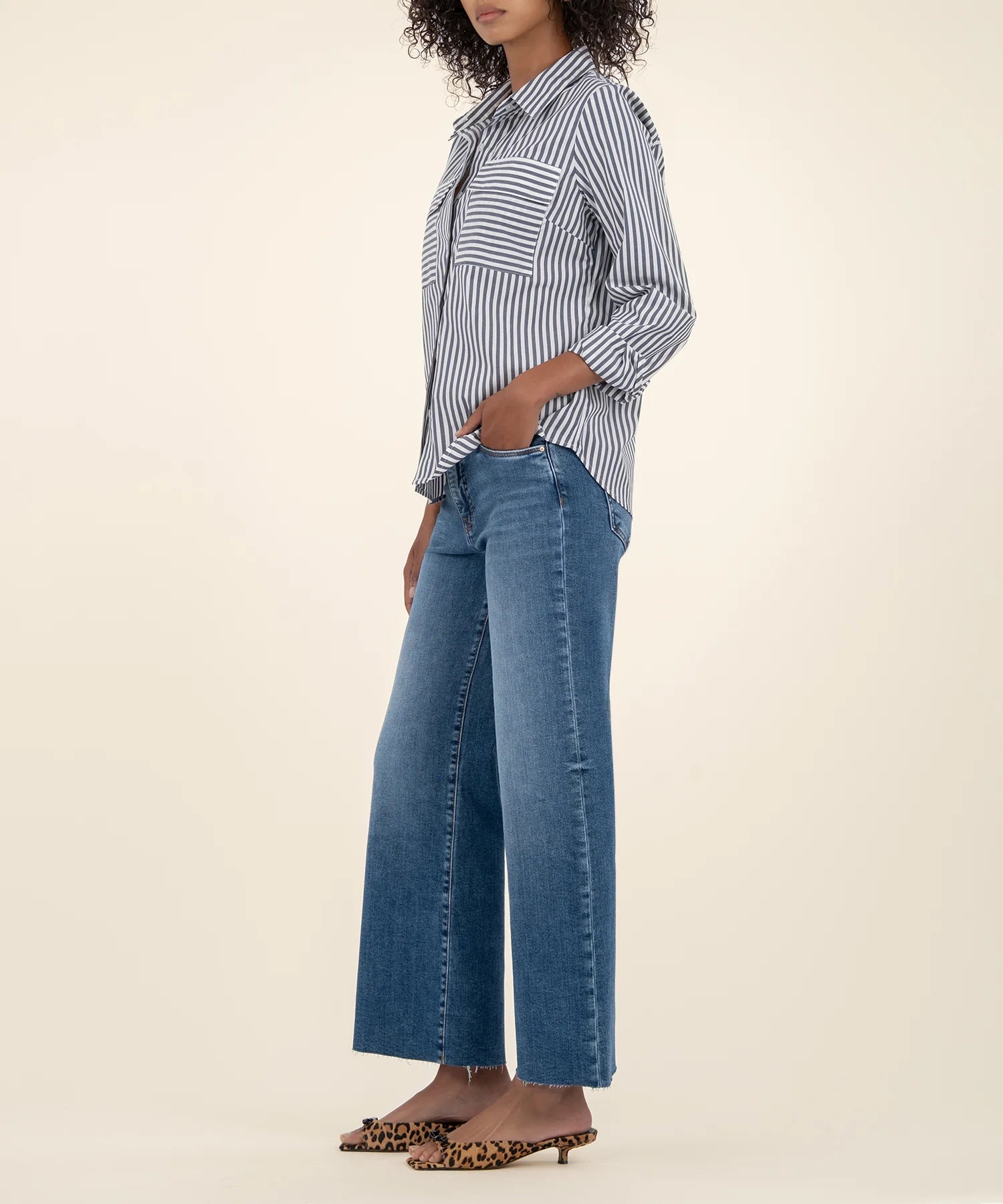 Meg Wide Leg Jeans - Toughness - Elle Maxine