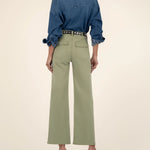 Meg Wide Leg Pant - Pistachio - Elle Maxine