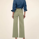 Meg Wide Leg Pant - Pistachio - Elle Maxine