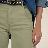Meg Wide Leg Pant - Pistachio - Elle Maxine