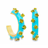 Melina Hoops - Yellow | TOVA - Elle Maxine