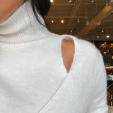 Michelle Wrap Sweater - Creme - Elle Maxine