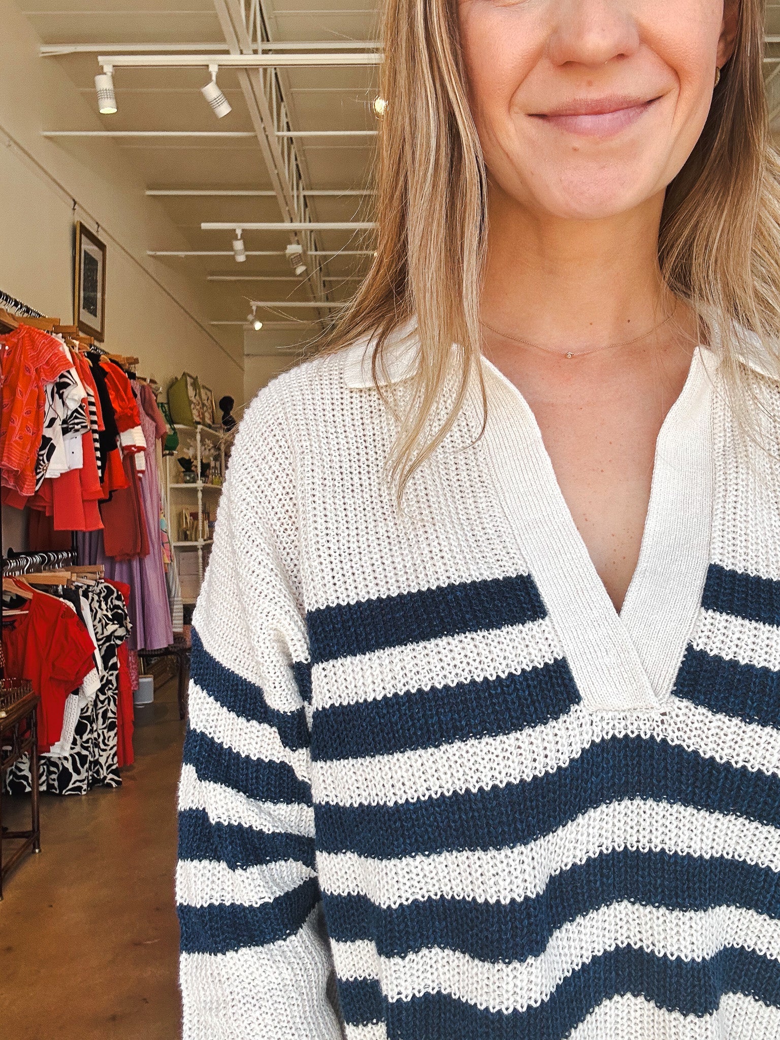 Miramar Linen Polo - Elle Maxine