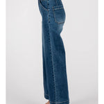 Paola Wide Leg - Seams - Dark Wash - Elle Maxine