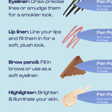 Pen Pal 4 - in - 1 Makeup Touch Up Pen - Elle Maxine