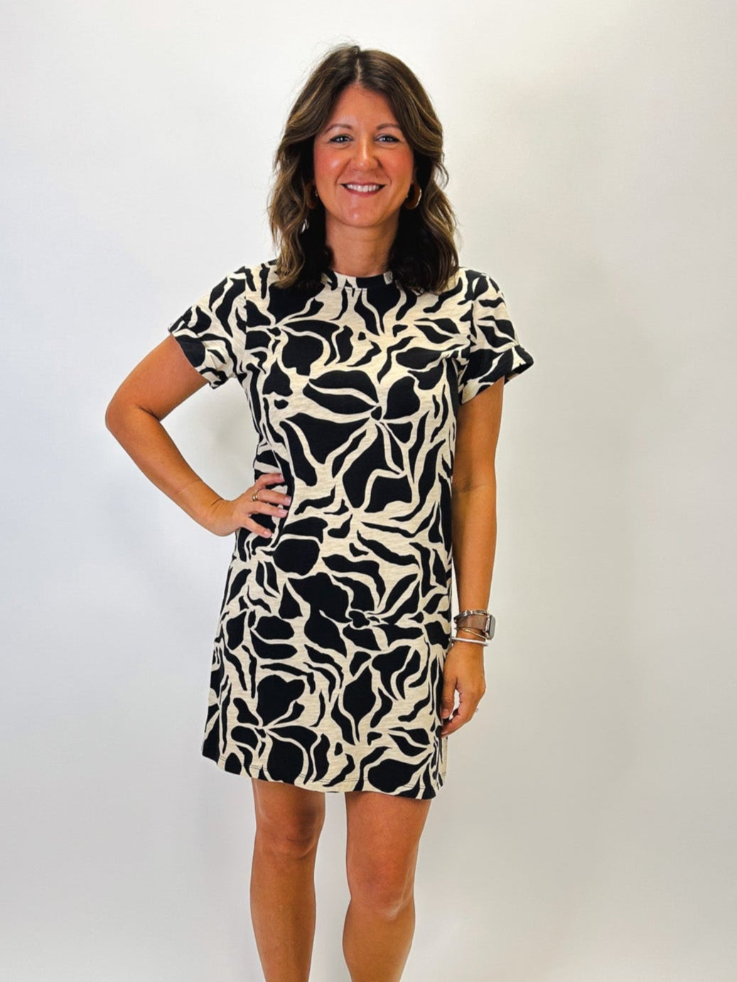 Perfect Tee Dress - Mirage - Elle Maxine