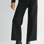 Petite Palazzo Jeans - Black - Elle Maxine