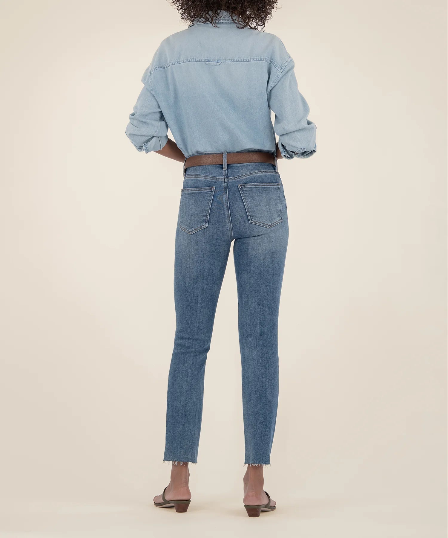 Rachael Mom Hem Jeans - Elle Maxine