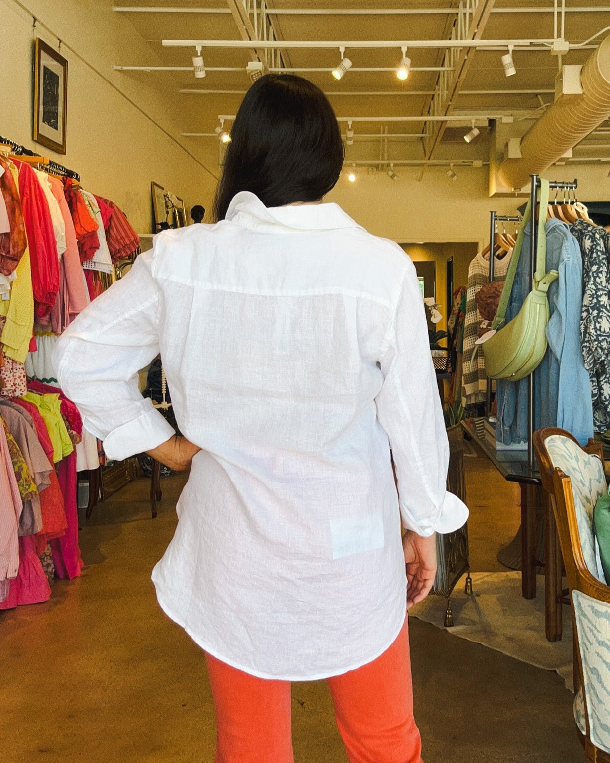 Relaxed Linen Shirt - Elle Maxine
