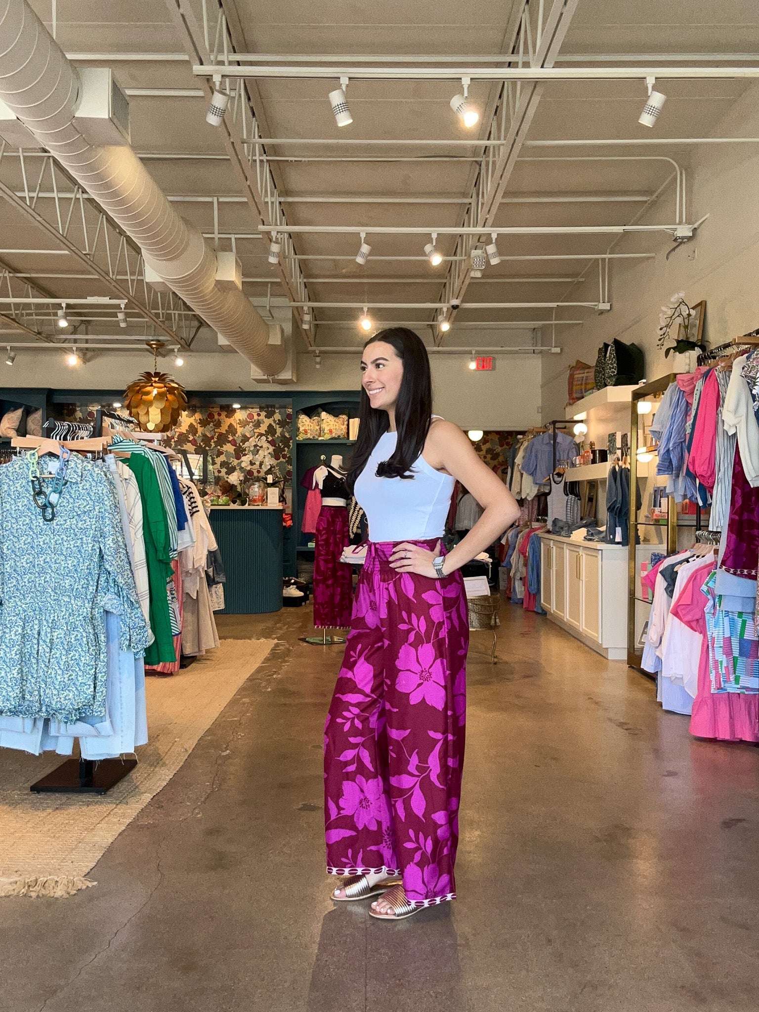 Reva Floral Pants - Elle Maxine