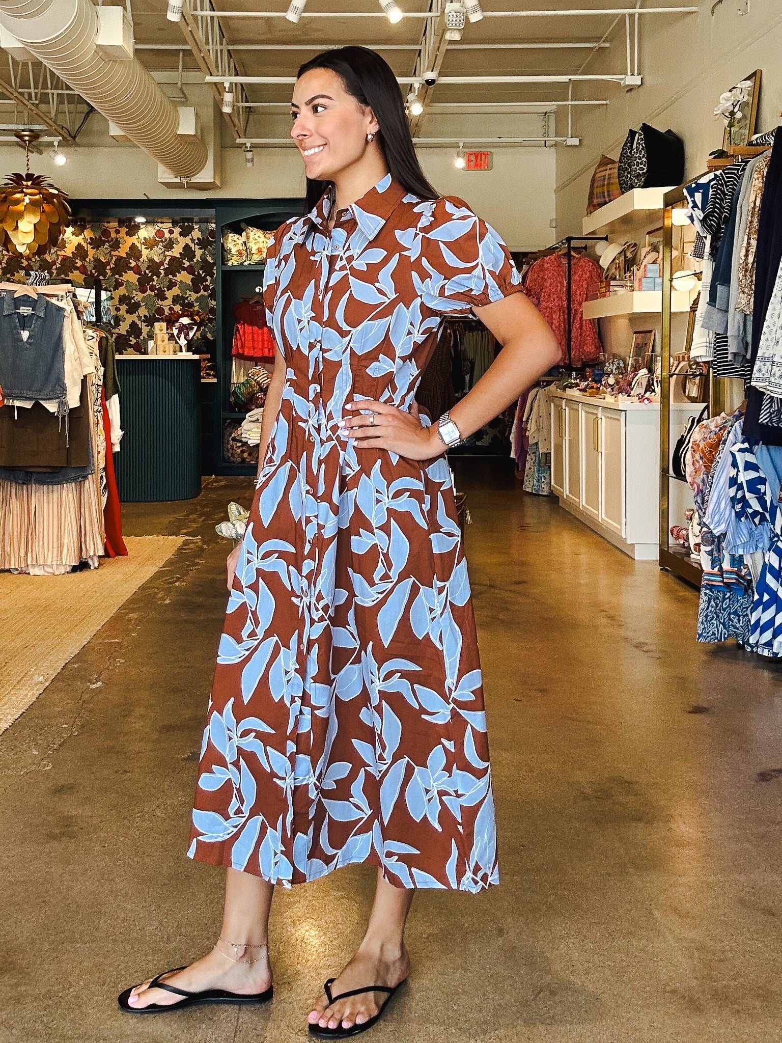 Rosey Haze Dress - Elle Maxine