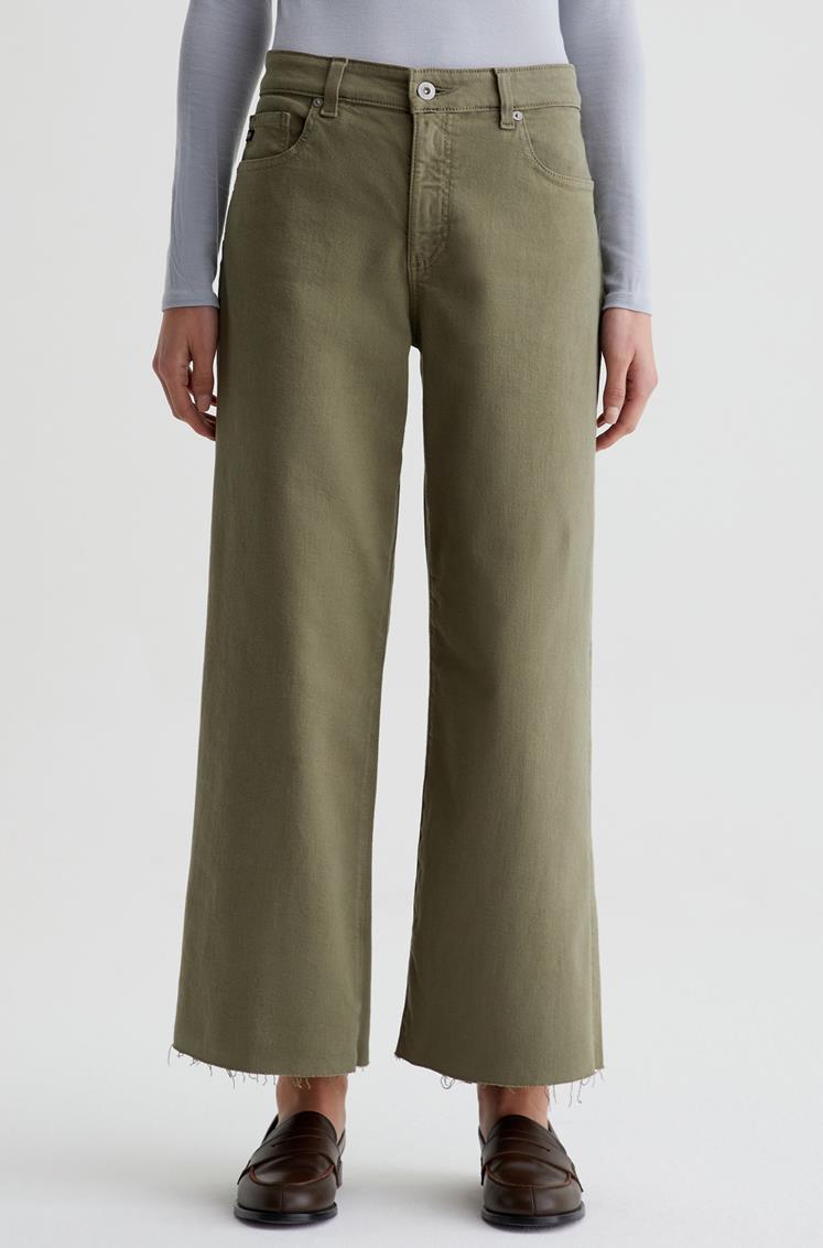 Saige Wide Leg Crop - Rosemary - Elle Maxine