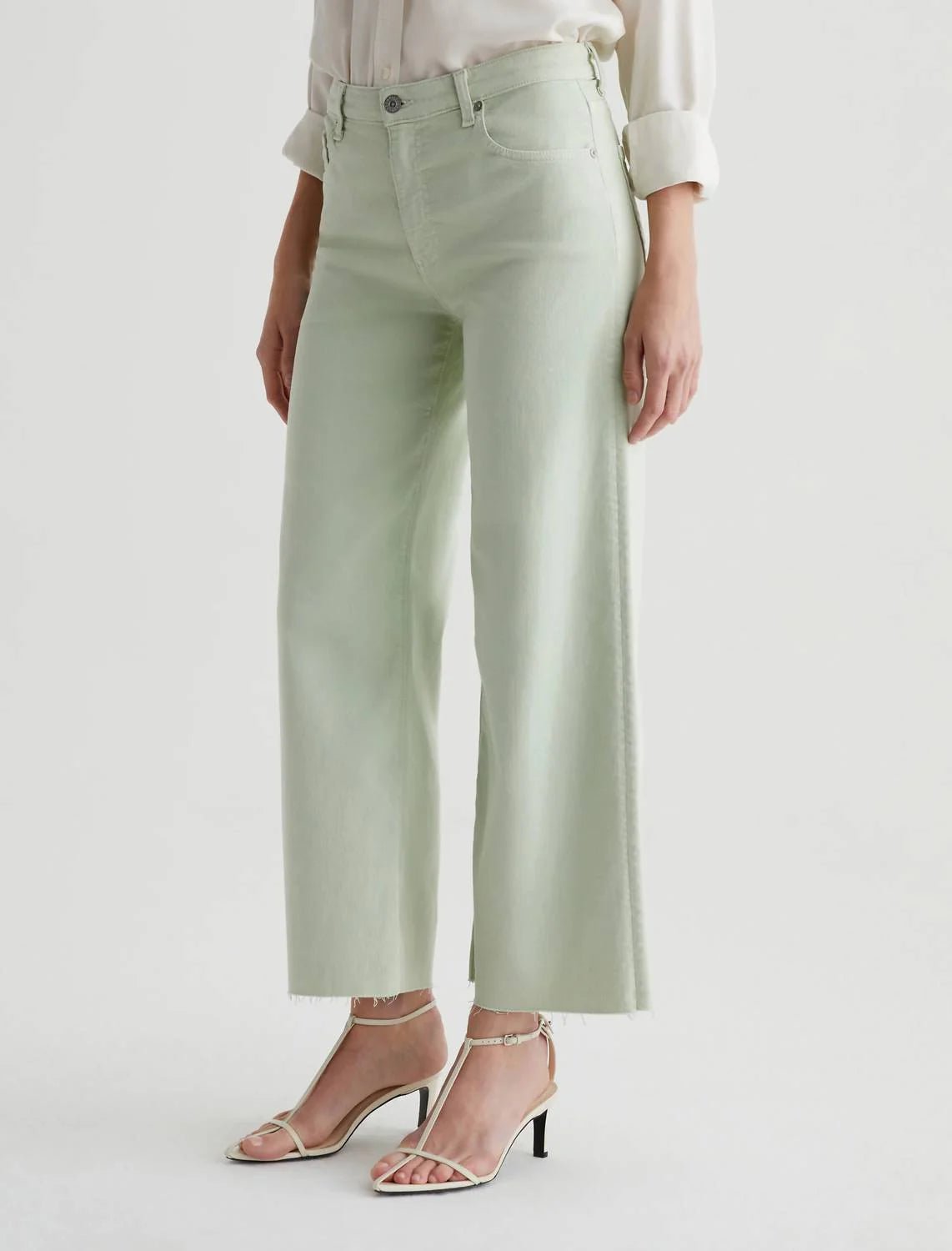Saige Wide Leg - Pistachio - Elle Maxine