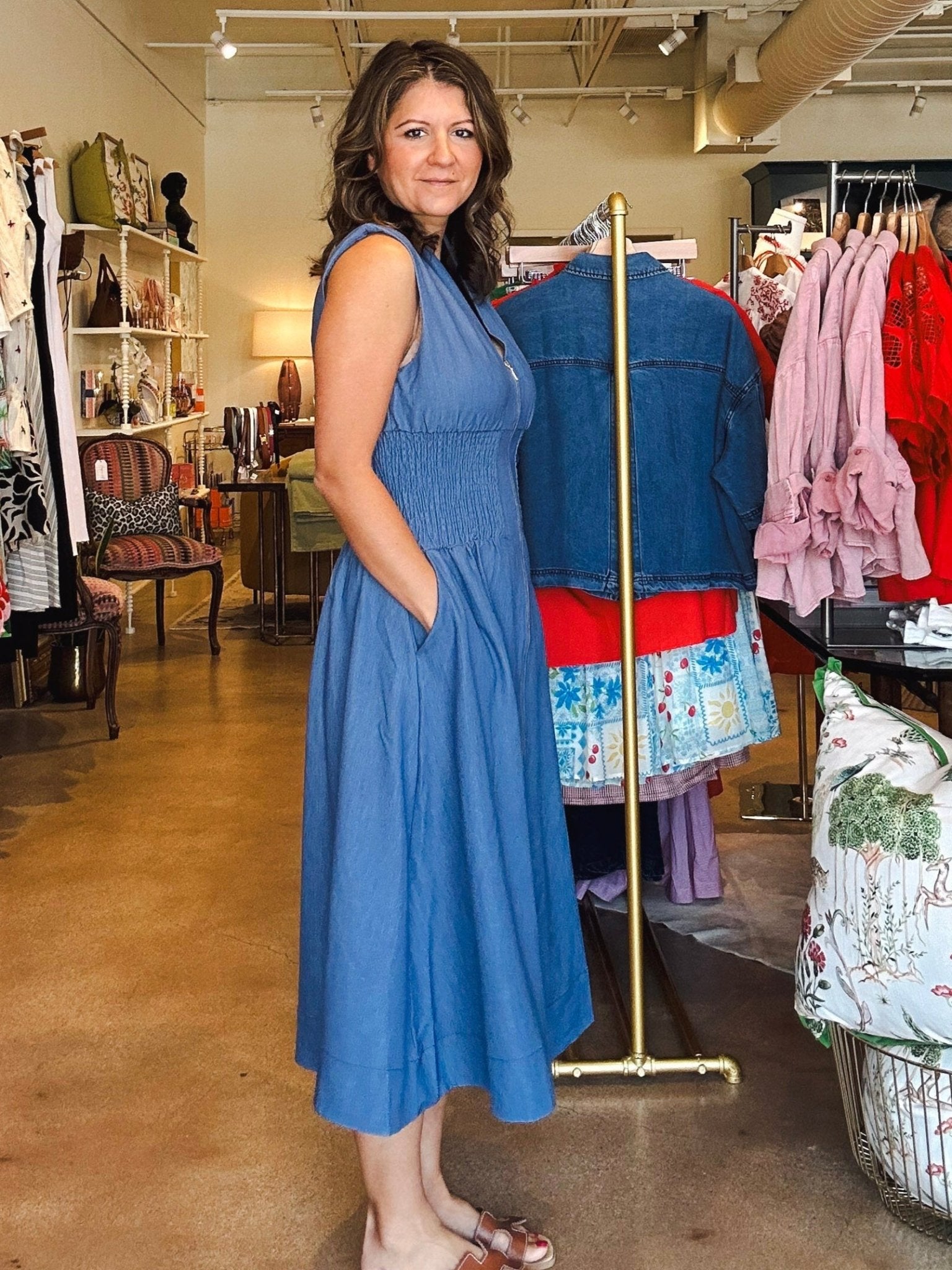 Skye Zip Front Dress - Elle Maxine