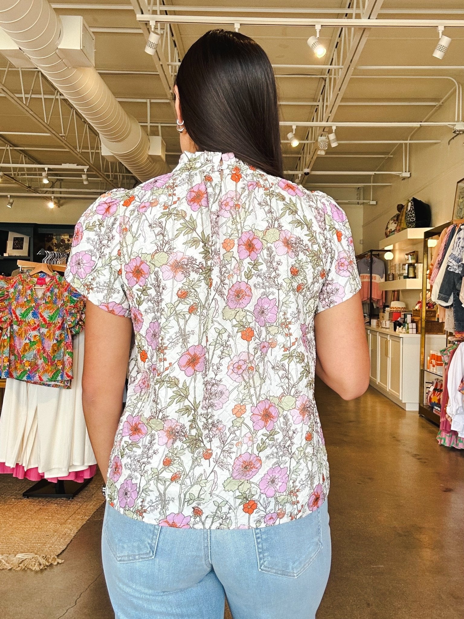 Sloane Floral Top - Elle Maxine