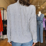 Somerset Blouse - Stripe - Elle Maxine