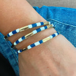 Stadium Stack - Navy/White - Elle Maxine