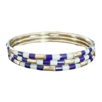 Stadium Stack - Purple/White - Elle Maxine