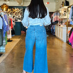 Stella Wide Leg Ankle Jean - Aries - Elle Maxine