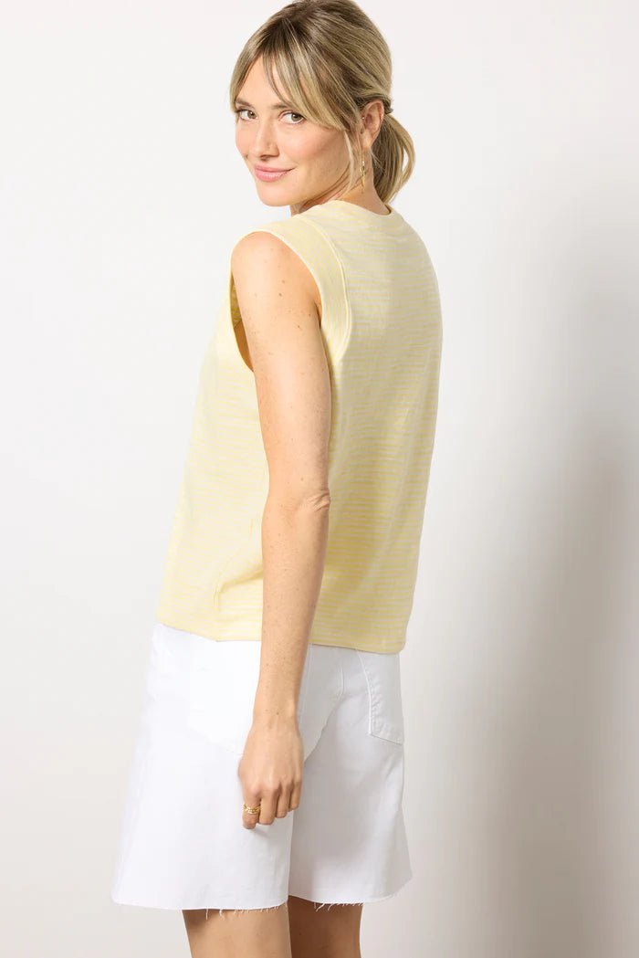 Sunwashed Slub Tank - Sunshine - Elle Maxine