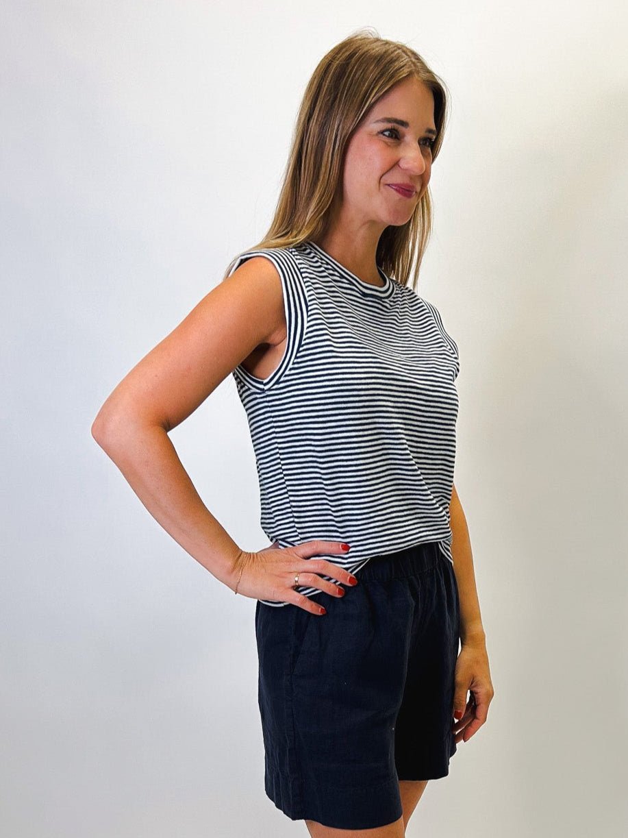 Sunwashed Slub Tank - Titan - Elle Maxine