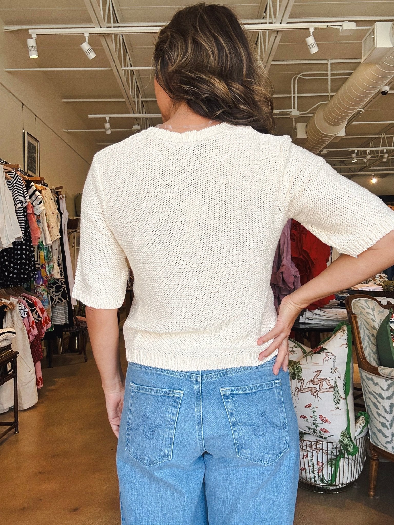 Tape Yarn Tee - Elle Maxine