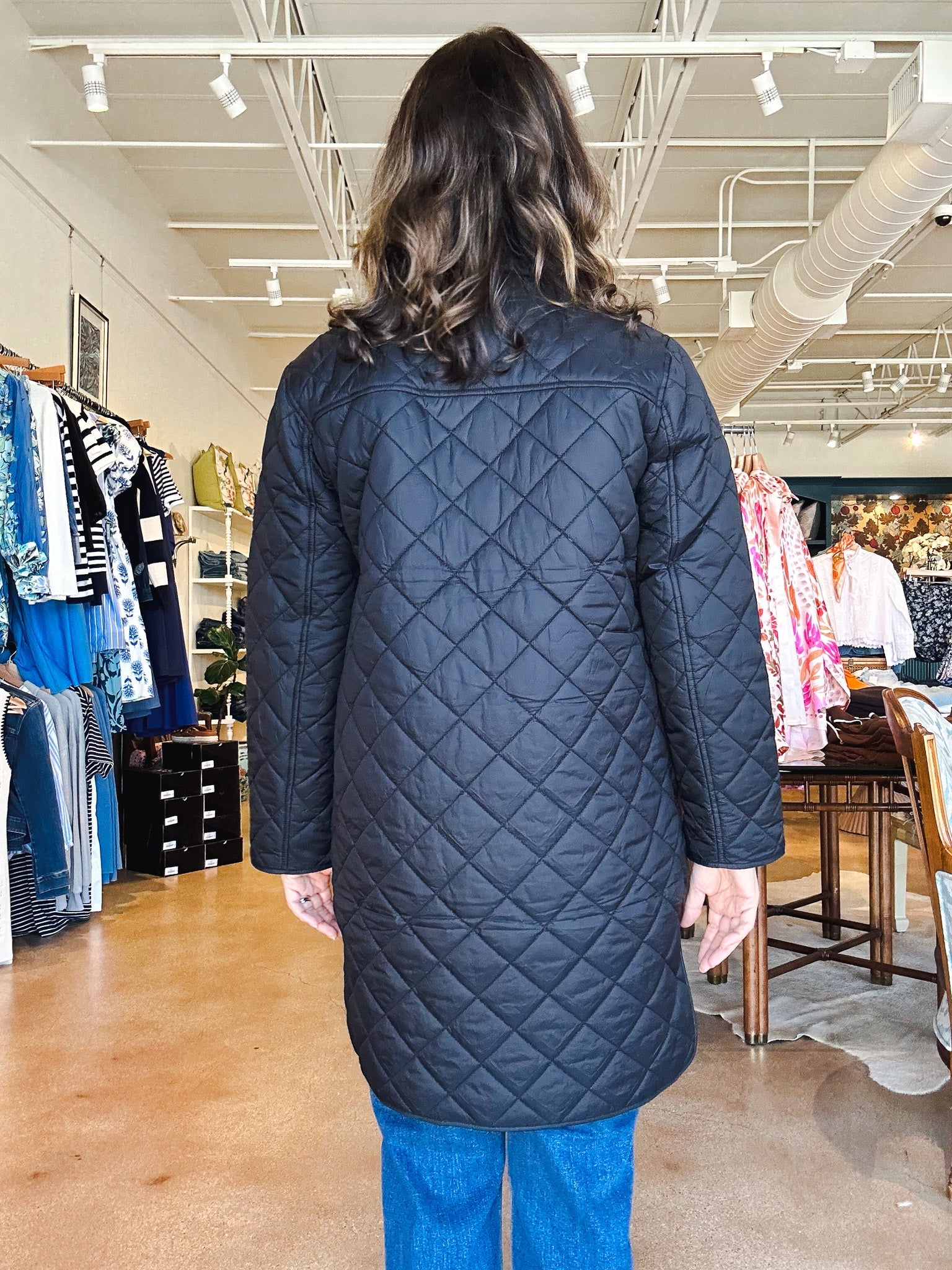 Theodore Quilted Jacket - Black - Elle Maxine