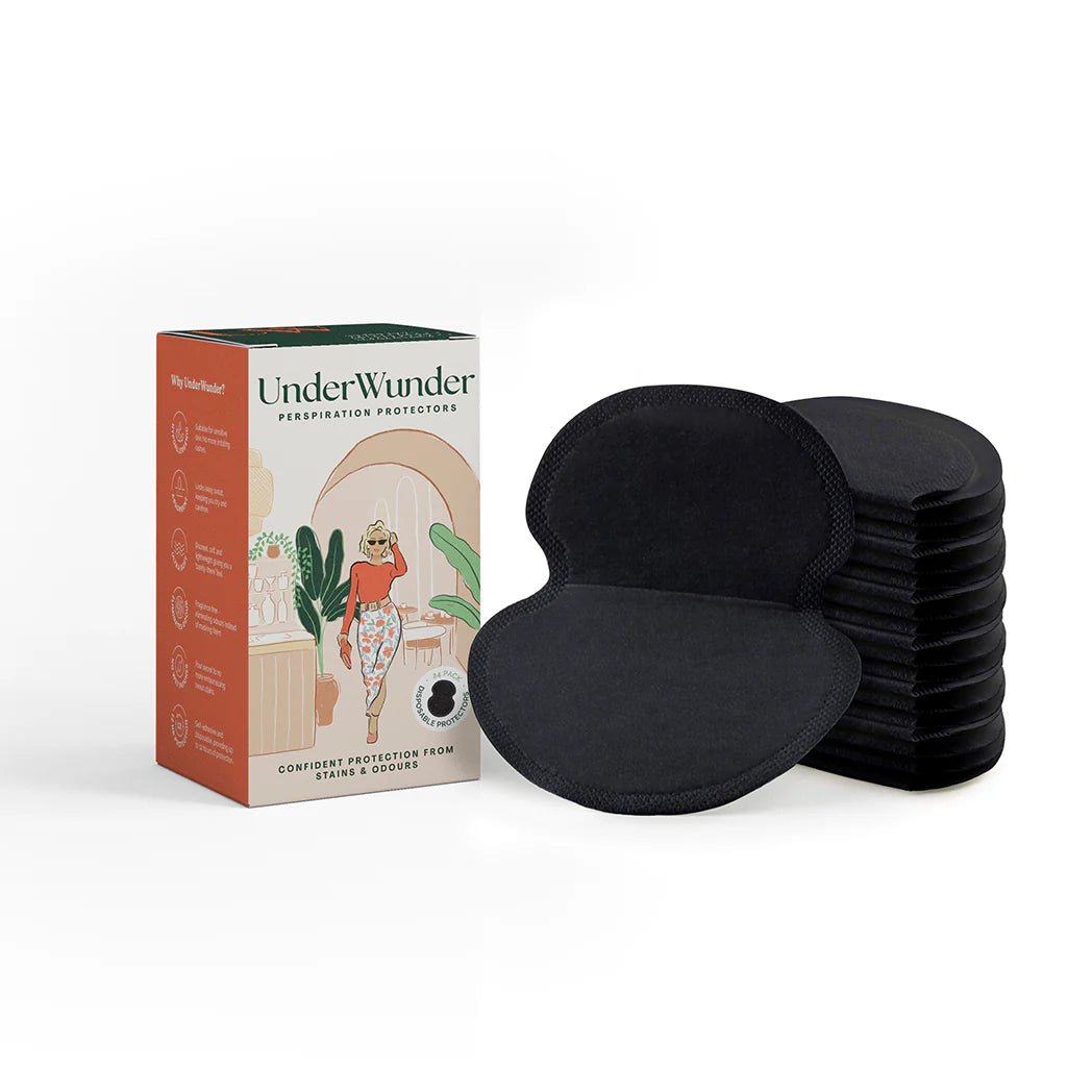 UnderWunder Perspiration Protectors - Black - Elle Maxine