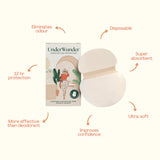 UnderWunder Perspiration Protectors - White - Elle Maxine