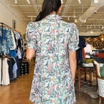 Vivienne Puff Sleeve Dress - Jacquard - Elle Maxine